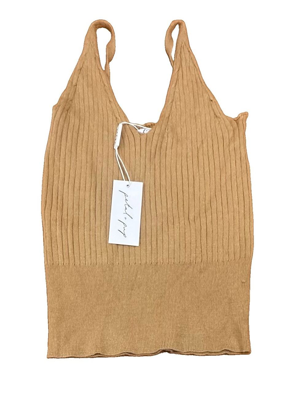 Petal and Pup Women's Gemma Ribbed Sweater Tank Top Medium NWT